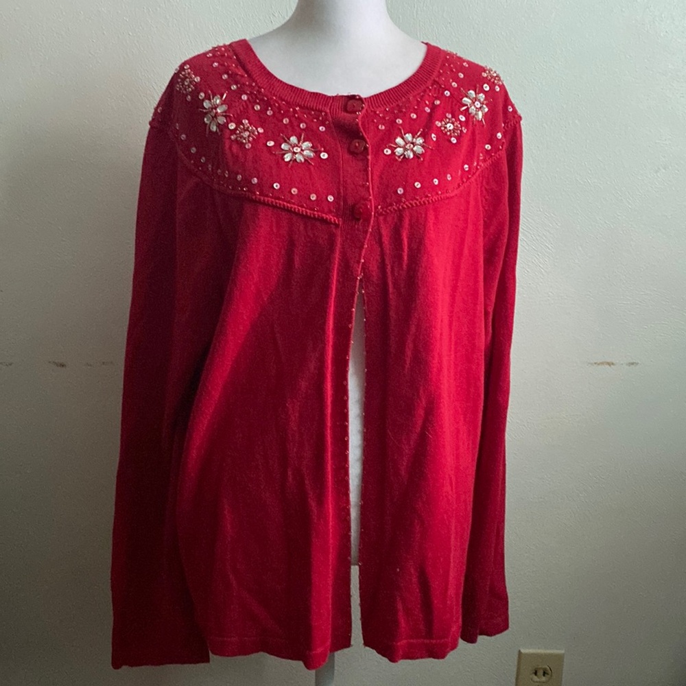 Sequenced snowflake Christmas sweater